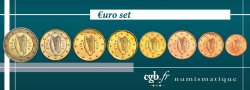 IRELAND REPUBLIC LOT DE 8 PIÈCES EURO (1 Cent - 2 Euro Harpe) 2004 Dublin-Sandyford
