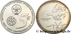 PORTUGAL 5 Euro CENTENAIRE DU SCOUTISME MONDIAL - BADEN POWELL 2007 Lisbonne