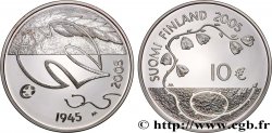 FINLANDE Belle Épreuve 10 Euro 60 ANS DE PAIX 2005