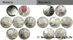 FRANCE Lot 7 pièces Belle Épreuve 10 Euro 2009 Pessac