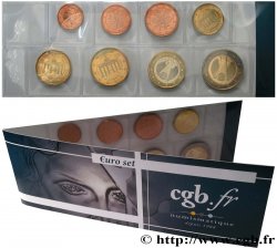 ALLEMAGNE LOT DE 8 PIÈCES EURO (1 Cent - 2 Euro Aigle héraldique) 2004 Hambourg J