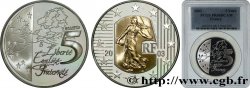 FRANCE Belle Épreuve 5 Euro LA SEMEUSE (avec insert or) 2003