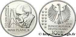 ALLEMAGNE Belle épreuve 10 Euro 150e ANNIVERSAIRE DE LA NAISSANCE DE MAX PLANCK 2008 Stuttgart F