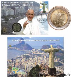 VATICAN Enveloppe philatélique 2 Euro JMJ RIO 2013 2013 Rome