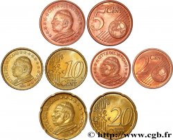 VATICAN Lot 2, 5, 10 et 20 Cent JEAN - PAUL II 2003 SUP