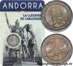 ANDORRE (PRINCIPAUTÉ) Coin-card 2 Euro LA LÉGENDE DE CHARLEMAGNE 2022 