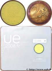 FRANCE Coin-Card 2 Euro PRÉSIDENCE FRANÇAISE DE L’UNION EUROPÉENNE - édition colorisé par Philippe Starck 2008 Pessac