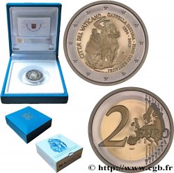 VATIKAN Belle Épreuve 2 Euro 25e ANNIVERSAIRE DE LA FIN DE LA RESTAURATION DE LA CHAPELLE SIXTINE 2019 Rome