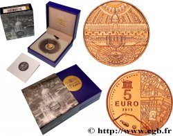 FRANKREICH Belle Épreuve 5 Euro UNESCO RIVES DE LA SEINE - INVALIDES ET GRAND PALAIS 2015 Pessac - Monnaie de Paris