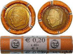 BELGIQUE Rouleau 40 x 20 Cent ALBERT II 2002 Bruxelles