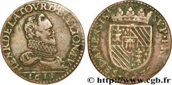 ARDENNES - PRINCIPAUTY OF SEDAN - HENRI OF LA TOUR D AUVERGNE Liard, type 2 (col fraisé)