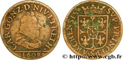 ARDENNES - PRINCIPAUTY OF ARCHES-CHARLEVILLE - CHARLES I OF GONZAGUE Liard, type 3a