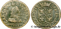 ARDENNES - PRINCIPAUTY OF ARCHES-CHARLEVILLE - CHARLES I OF GONZAGUE Liard au buste fin