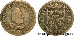ARDENNES - PRINCIPAUTY OF ARCHES-CHARLEVILLE - CHARLES I OF GONZAGUE Liard au buste large