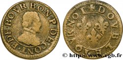 PRINCIPAUTY OF CHATEAU-REGNAULT - FRANCOIS OF BOURBON-CONTI Double tournois, type 18, légende fautée de revers