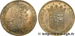 DUCHY OF BOUILLON - GODEFROY-MAURICE DE LA TOUR D AUVERGNE Jeton en cuivre, refrappe du XIXe siècle