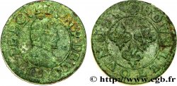 PRINCIPAUTÉ DE CHÂTEAU-REGNAULT - FRANÇOIS DE BOURBON-CONTI Double tournois, type 18, légende fautée avec TOVNOIS