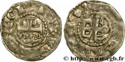 ANJOU - COMTÉ D ANJOU - HENRI II PLANTAGENÊT ET RICHARD CŒUR DE LION Denier TB
