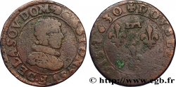 DOMBES - PRINCIPAUTÉ DE DOMBES - GASTON D ORLÉANS Double tournois, type 7