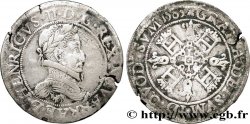 NAVARRE-BÉARN - HENRI III DE NAVARRE, II DE BÉARN Franc TB+/TB