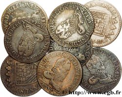 ARDENNES - PRINCIPAUTY OF SEDAN - HENRI OF LA TOUR D AUVERGNE Lot de 8 liards, type 4 (col fraisé)