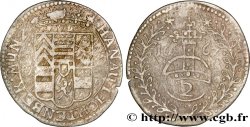 ALSACE - COMTÉ DE HANAU-LICHTENBERG - FRÉDÉRIC-CASIMIR Vierer ou deux kreutzers ou demi-batzen
