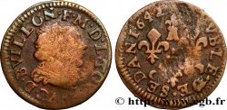 PRINCIPAUTY OF SEDAN - FREDERIC-MAURICE DE LA TOUR D AUVERGNE Double tournois, type 14 (grande collerette/petite tour en haut du champ)
