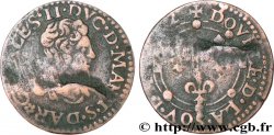ARDENNES - PRINCIPAUTÉ SOUVERAINE D ARCHES-CHARLEVILLE - CHARLES II DE GONZAGUE Double tournois, type 24