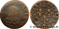 ARDENNES - PRINCIPAUTÉ SOUVERAINE D ARCHES-CHARLEVILLE - CHARLES II DE GONZAGUE Double tournois, type 23