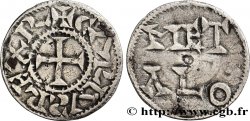 POITOU - COUNTY OF POITOU - COINAGE IMMOBILIZED IN THE NAME OF CHARLES II THE BALD Denier