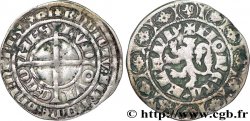 FLANDRE - COMTÉ DE FLANDRE - LOUIS II DE MALE Gros compagnon au lion TTB