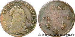 ARDENNES - PRINCIPAUTÉ SOUVERAINE D ARCHES-CHARLEVILLE - CHARLES II DE GONZAGUE Liard, type 4