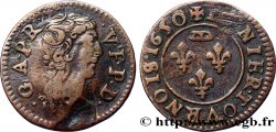 DOMBES - PRINCIPAUTÉ DE DOMBES - GASTON D ORLÉANS Denier tournois, type 9 TTB