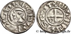 NIVERNAIS - COMTÉ DE NEVERS - MONNAYAGE IMMOBILISÉ AU NOM DE LOUIS IV D OUTREMER Denier immobilisé au nom de Louis IV
