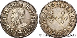 DOMBES - PRINCIPAUTÉ DE DOMBES - LOUIS II DE MONTPENSIER Denier tournois, essai en argent TTB+/SUP