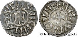 DAUPHINÉ - ARCHEVÊCHÉ DE VIENNE - ANONYMES Denier anonyme ou viennois au monogramme d Henri III le Noir