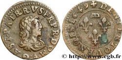 DOMBES - PRINCIPAUTÉ DE DOMBES - GASTON D ORLÉANS Denier tournois, type 7