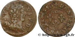 PRINCIPAUTY OF DOMBES - GASTON OF ORLEANS Denier tournois, type 9