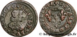 DOMBES - PRINCIPAUTÉ DE DOMBES - GASTON D ORLÉANS Double tournois, type 16