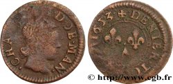 ARDENNES - PRINCIPAUTÉ SOUVERAINE D ARCHES-CHARLEVILLE - CHARLES II DE GONZAGUE Denier tournois, type 3