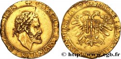 TOWN OF BESANCON - COINAGE STRUCK AT THE NAME OF CHARLES V Double pistole à la grosse tête (quadruple pistolet)