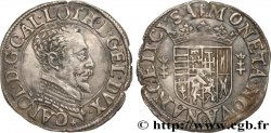 LORRAINE - DUCHÉ DE LORRAINE - CHARLES III LE GRAND DUC Quart de teston, buste vieilli, col plat