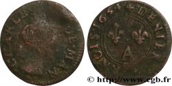 ARDENNES - PRINCIPALITY OF ARCHES-CHARLEVILLE - CHARLES II GONZAGA Denier tournois, type 3