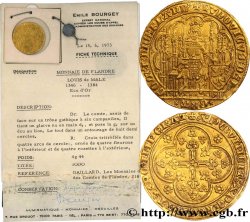 COUNTY OF FLANDRE - LOUIS OF MALE Chaise d or au lion