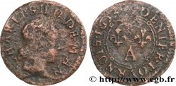 ARDENNES - PRINCIPAUTY OF ARCHES-CHARLEVILLE - CHARLES II OF GONZAGUE Denier tournois, type 3