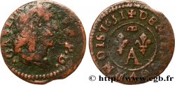 PRINCIPAUTY OF DOMBES - GASTON OF ORLEANS Denier tournois, type 6