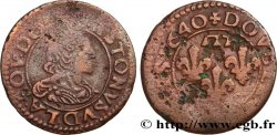 DOMBES - PRINCIPAUTÉ DE DOMBES - GASTON D ORLÉANS Double tournois, type 14
