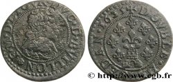 PRINCIPAUTY OF SEDAN - FREDERIC-MAURICE OF LA TOUR D AUVERGNE Double tournois, type 13 (grande collerette/grande tour en bas du champ)