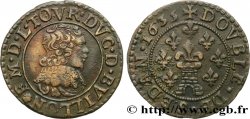 PRINCIPAUTY OF SEDAN - FREDERIC-MAURICE DE LA TOUR D AUVERGNE Double tournois, type 13 (grande collerette/grande tour en bas du champ)