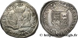 ROYAUME DE NAVARRE ET SEIGNEURIE DE BÉARN - HENRI III DE NAVARRE, II DE BÉARN ET MARGUERITE DE VALOIS Teston, légende fautée 177